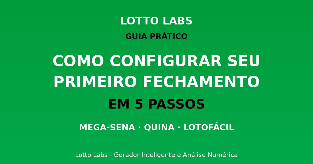 Como Configurar seu Primeiro Fechamento em 5 Passos